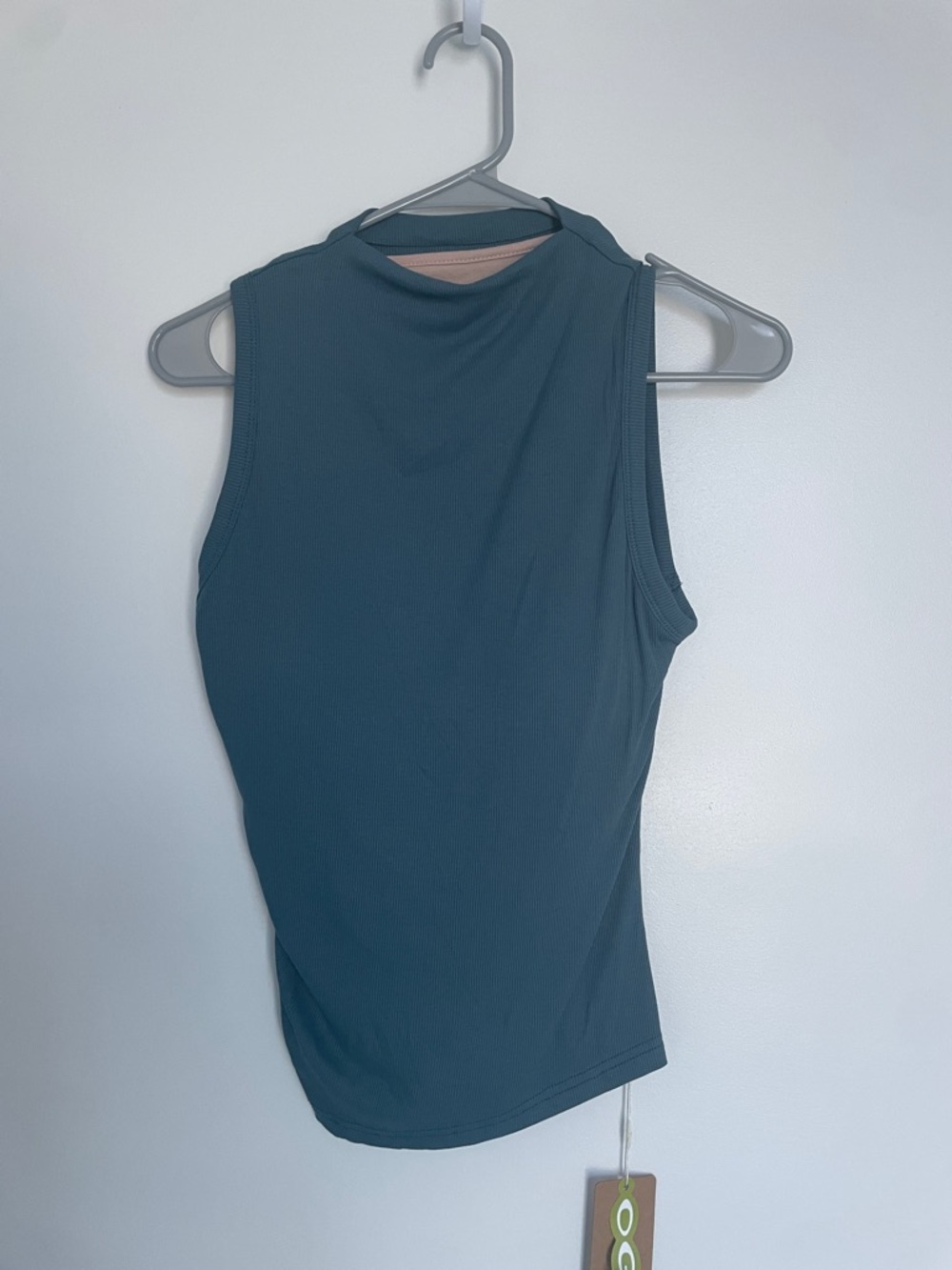 OGL Mock Neck Sleeveless Tank - Teal Green